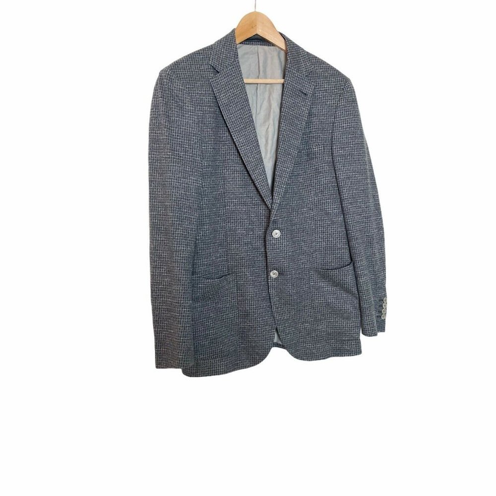 B-Jersey By Boggi Milano Italy Wool Cotton Grey